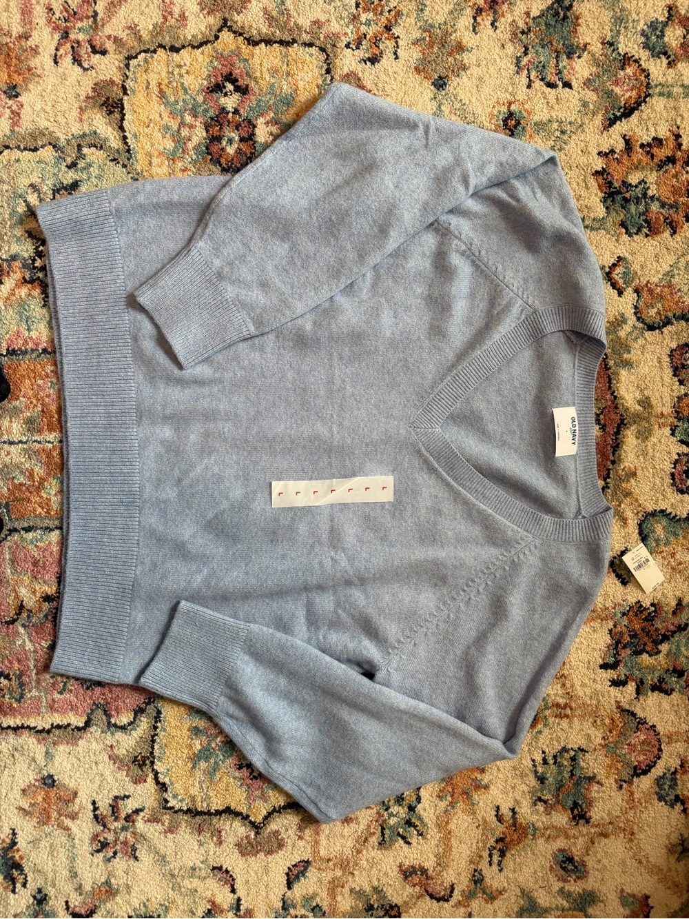 Old Navy SoSoft Everyday V-Neck Sweater — Light Blue